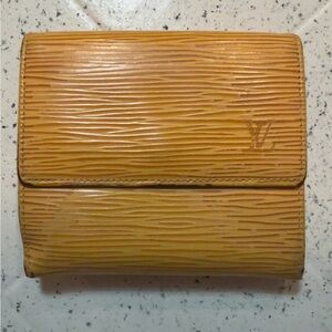 Louis Vuitton Epi Leather Small Wallet  Yellow / Purple